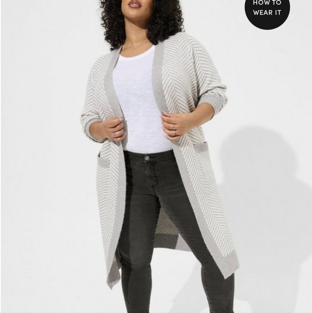 Vegan Cashmere Jacquard Duster